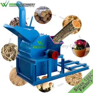 Weiwei Lâm Nghiệp Giá Rẻ Mùn Cưa Gỗ Chipper Hammer Mill Chips Rơm Máy Nghiền Phay Sinh Khối Gỗ Mill Pellet