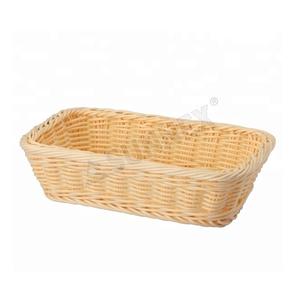 SUNNEX 2025 Offre Spéciale Economy Rectangulaire Marron Plastique Rotin GN 1/4 Beige Plastique Rotin Panier - Product Image 1