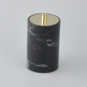 ที่ใส่ผ้าฝ้ายโพลีเรซินทรงกระบอกทรงกลมดีไซน์คลาสสิกตัดเพชร - Product Image 3