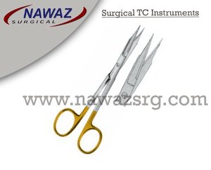 Tijeras Quirúrgicas Manuales Goldman Fox de Calidad Premium 2025, Super Cortantes, Rectas, de 13 cm, Acero Inoxidable, Acabado Plateado y Dorado - Product Image 2