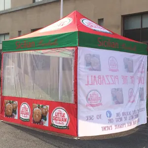 High Quality Food Service Canopy with Heat Transfer Printing Mesh Walls