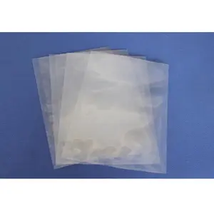 clear 3 side seal tubular plastic vacuum pouch pa pe poly vacuum pack food bags