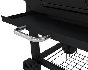 <span class=keywords><strong>Fonte</strong></span> <span class=keywords><strong>Barbecue</strong></span> <span class=keywords><strong>Barbecue</strong></span> barbecues au charbon avec chariot panier pour cour jardin extérieur cuisine matériel - Product Image 5