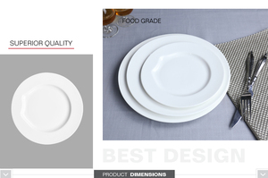 <span class=keywords><strong>Vaisselle</strong></span> d'hôtel horeca de banquet avec logo personnalisé à bas prix assiettes rondes <span class=keywords><strong>en</strong></span> <span class=keywords><strong>porcelaine</strong></span> blanche <span class=keywords><strong>en</strong></span> vrac pour mariage - Product Image 5