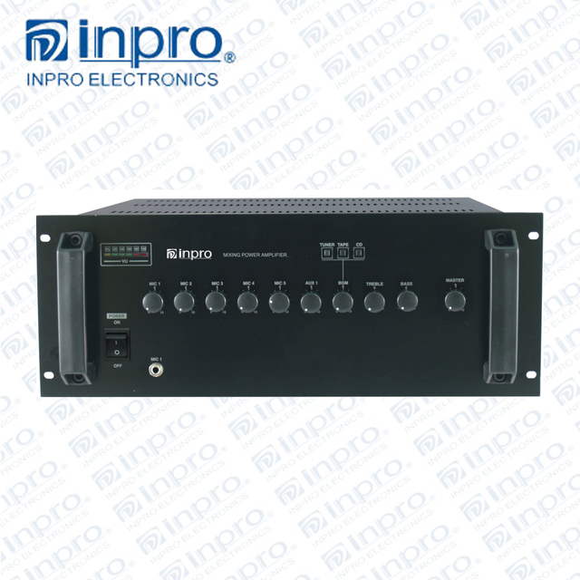 INPRO Professional Stereo Power Amplifier 80W/120W 2.0 Channel with Tone Control Model YT-80