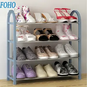 China Supplier Modern Storage Shelf 4 Tiers Living Room Furniture Shoe Racks for Home