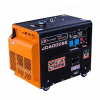 Small Silent Diesel Generator with Handle and Wheels, 50 Hz
