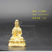 Fabricación de fábrica de joyas decoración de regalo de oro de 24K, adornos de regalo de oro puro, adornos de diosa de oro puro de la familia china