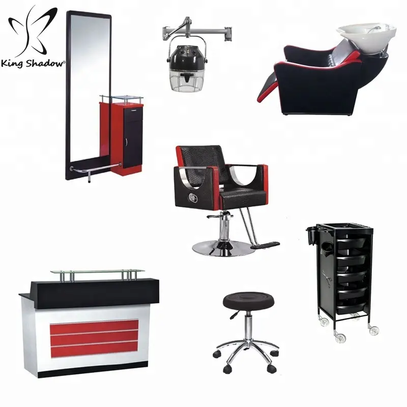 Juegos de muebles de salón de belleza, silla de peluquería, sillas de estilismo usadas, suministros de China, venta