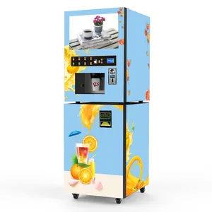 Đồng xu và lưu ý thanh toán nước cam Máy bán hàng tự động với hệ thống làm mát ngay lập tức Cà Phê Máy bán hàng tự động