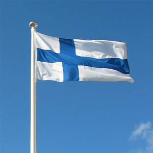 Großhandel kostenlose Probe kunden spezifisches <span class=keywords><strong>Logo</strong></span> Finnland und weiße Flagge des blauen Kreuzes - Product Image 5