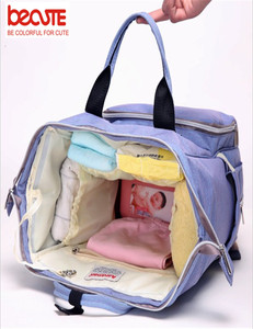 Large Capacity Multi-Color Fashion Polyester Baby Diaper <strong>Bag</strong> Backpack <strong>with</strong> Bottle Warming <strong>Changing</strong> <strong>Mat</strong> &amp; Stroller Hook - Product Image 6