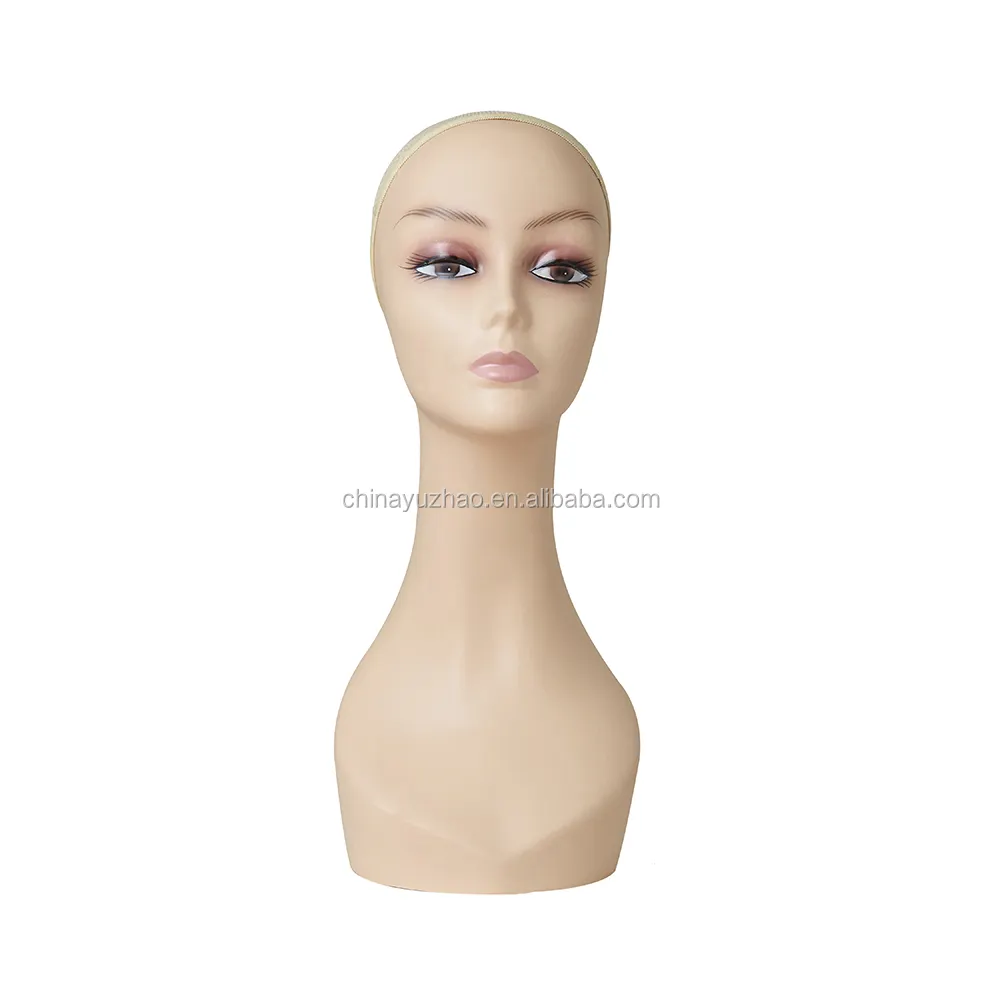 女性用ヘッドマネキンH1101プラスチック製