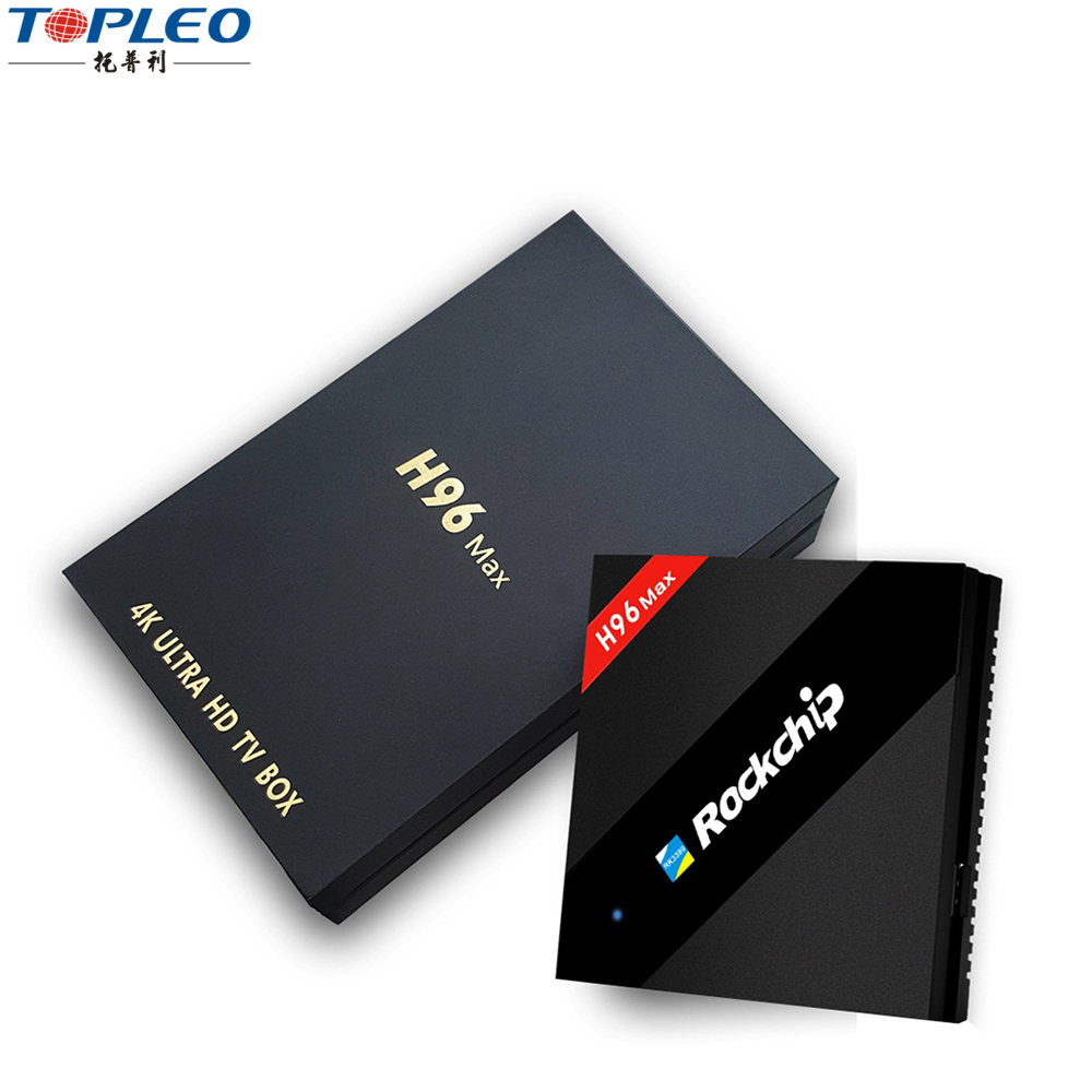 Nuevo Diseño H96 MAX RK3399 Seis Core 2.0G 2 gb 16 gb placa base para android smart tv caja con ranura para tarjeta sim