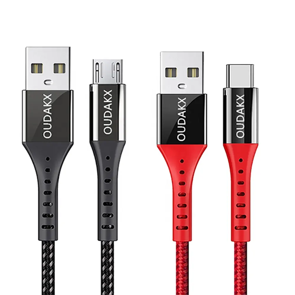 New product 1M CE certification high speed nylon braided micro usb data cables for android smart phone