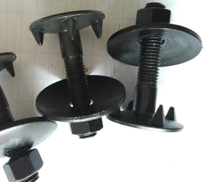 Vis à bande DIN 15237 ou boulons de godet d'élévateur pour acier au carbone galvanisé M6 - Product Image 2