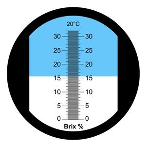 Brix Refractometer ATC เครื่องมือทดสอบปริมาณน้ำตาล,เครื่องวัดน้ำตาลแบบเข้มข้นสูงแผนก32% 0-0.2% - Product Image 4