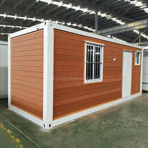China 20ft geprefabriceerde huis luxe container houten huis