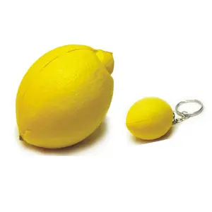 Werbe-Anti-Stress-Ball kleiner Schlüssel bund in Zitronen form