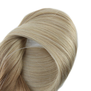 Flip en humano grueso del pelo humano de la extensión del pelo del Color del Ombre 6 613 rubio de la trama Doble - Product Image 5