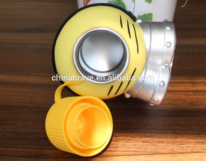 mejor 2015 creativo amarillo pequeño pueblo de <span class=keywords><strong>la</strong></span> taza de acero inoxidable frascos de vacío - Product Image 4