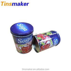 Dernière conception coloré rond petit métal alimentaire biscuit d'étain boîte - Product Image 1
