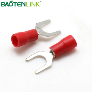 BAOTENG Uốn Tóc Bồng dây SV spade PVC thiết bị đầu cuối lugs pin loại cách điện dây cuối lugs - Product Image 5
