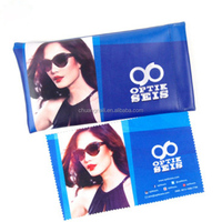 Pochette en microfibre de haute qualité pour lunettes grande taille avec fermeture à cordon imprimé logo personnalisé pour cadeau de promotion