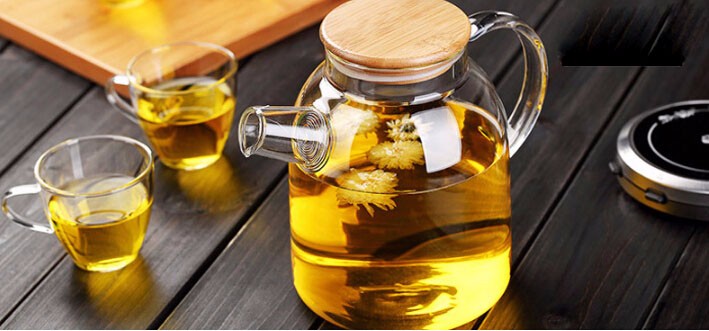 transparent coffee pot heat resistant glass teapot with infuser