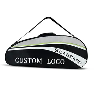 Factory Direct Custom Lightweight Sports Large Badminton Squash Tennis Racket Kit Bag Carry Case Black