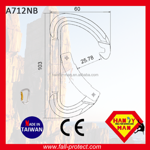 คาราไบเนอร์อลูมิเนียมสำหรับปีนเขา 23KN พร้อมใบรับรอง CE สำหรับกีฬากลางแจ้ง - Product Image 5