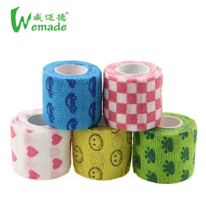 China Samenhangend Verband Tape Cartoon Gedrukt Medicinale Bandage Zelfklevende Bandage