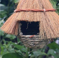 Nichoir d'extérieur en herbe pour oiseaux - Pochettes de repos pour oiseaux
