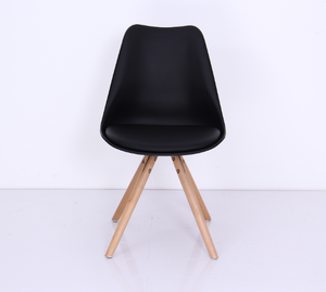 Chaise De Salle à Manger en plastique massif, pied en bois, moderne, vente en gros, <span class=keywords><strong>bon</strong></span> <span class=keywords><strong>marché</strong></span> - Product Image 3