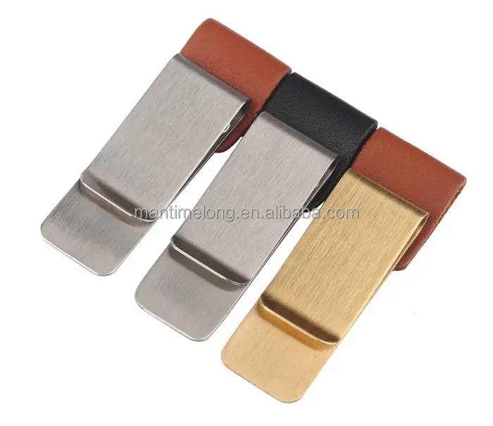 Metal wallets brass wallets men 's and women' s coins note paper folders currency notes folder stainless steel pen folder