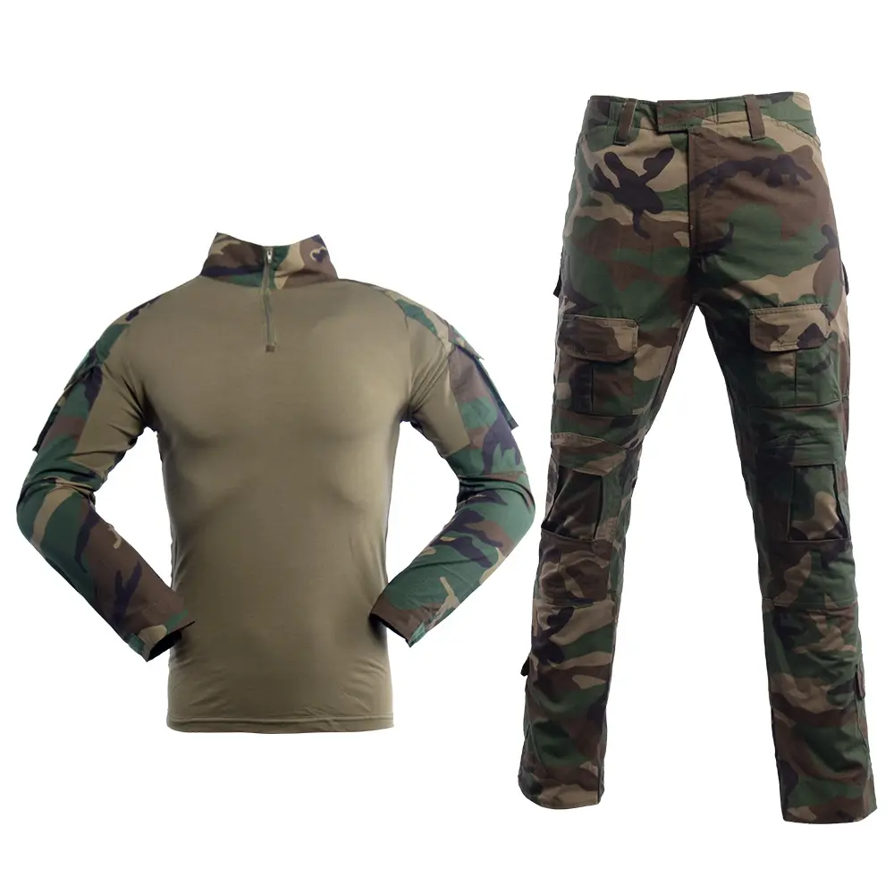 Camicie mimetiche e pantaloni Cargo da uomo Woodland