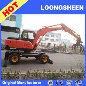 9 toneladas excavadora de ruedas con cargadora de caña de azúcar/madera <span class=keywords><strong>Grabber</strong></span> brazo fuerte hecho en China - Product Image 5