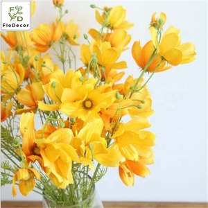 Venta al por mayor <span class=keywords><strong>Cosmos</strong></span> artificiales margaritas tela de seda decoración de la boda <span class=keywords><strong>Bipinnatus</strong></span> crisantemo Galsang flor - Product Image 3
