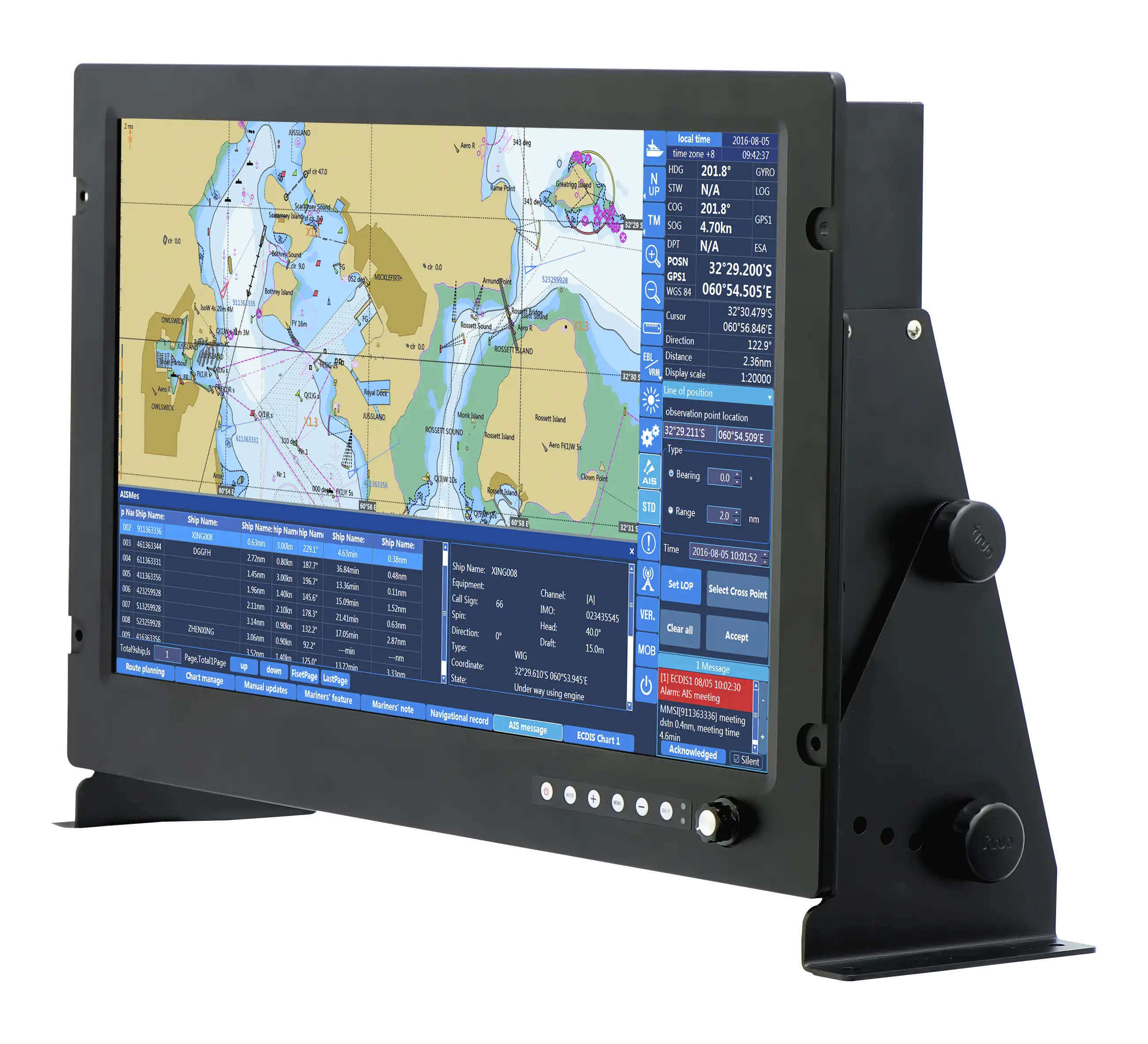 XINUO 19 "Display Marine LCD-Monitor für Radar/Sonar/Fisch finder/Echos under/Kompass/Plotter