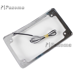 Vendita Calda Custom LED License Plate Frame con Design Curvo per il Motociclo - Product Image 3