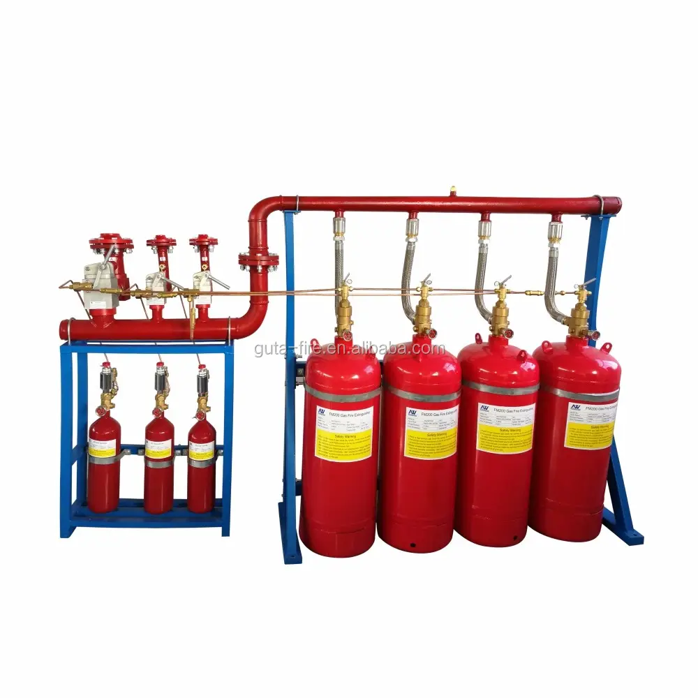 FM200 HFC227ea gas release fire extinguisher and fire extinguishing protection system