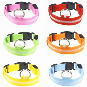 <span class=keywords><strong>Collar</strong></span> de perro LED personalizado de nailon ajustable con luz luminosa <span class=keywords><strong>collar</strong></span> intermitente suministros modernos para mascotas batería - Product Image 6