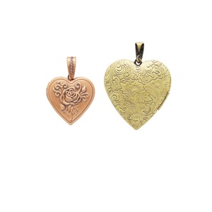 Collier avec pendentif médaillon en forme de cœur de style vintage pour photos et souvenirs - Product Image 6