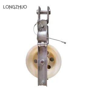 Hanging Cable Roller Hanging Roller Sliding Pulley Small Plastic Nylon Cable Rope Lifting Conveyors Pulley Wheels