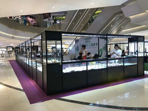 Đứng miễn phí LED thắp sáng gương ủng hộ Bảo tàng tủ trưng bày kính CURIO với cửa kính - Product Image 6