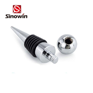 Tapones de acero inoxidable para botella de vino, bola redonda, decoración navideña - Product Image 3