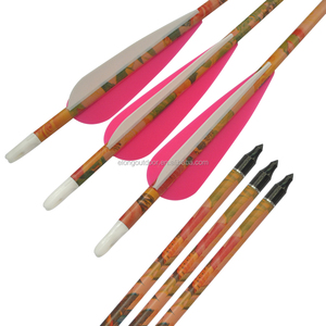 30 "SP400 Rose Camo Carbone Flèches Avec TPU Aube Pour <span class=keywords><strong>Archer</strong></span> Féminin Extérieure Tir À L'arc Tir - Product Image 1