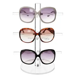 Günstige optische anzeige liefert brillen zähler top plexiglas 3-tier sunglass ausstellungsstand acryl