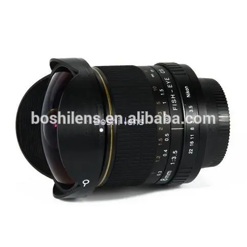 8.0mm F3.5 ultra wide angle fisheye lens for camera