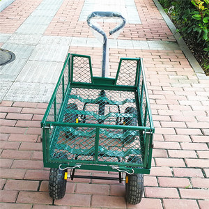 Extérieur plage chariot <span class=keywords><strong>4</strong></span> roues pliant utilitaire chariot de jardin